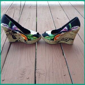 Ed Hardy Casablanca wedges😍😍